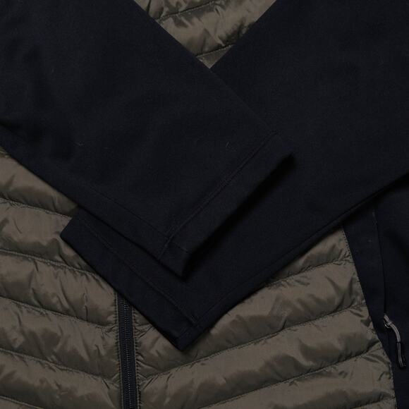 32 Degrees Heat Olive Green Black Mixed Media Full Zip Jacket Womens Size XXL - Picture 8 of 14